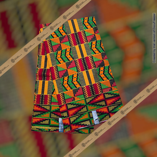 Tissu Pagne Africain Brillant 6 Yards BABA TEXTILE