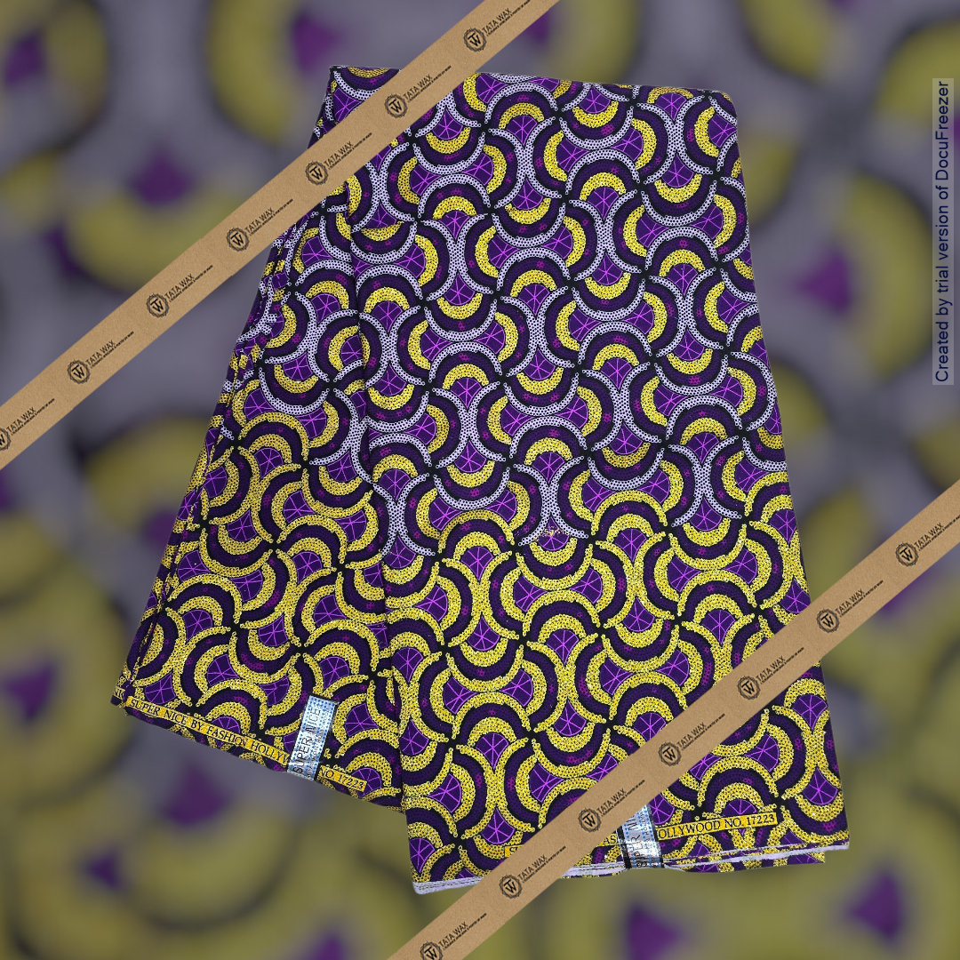 Tissu Pagne Africain Brillant 6 Yards
