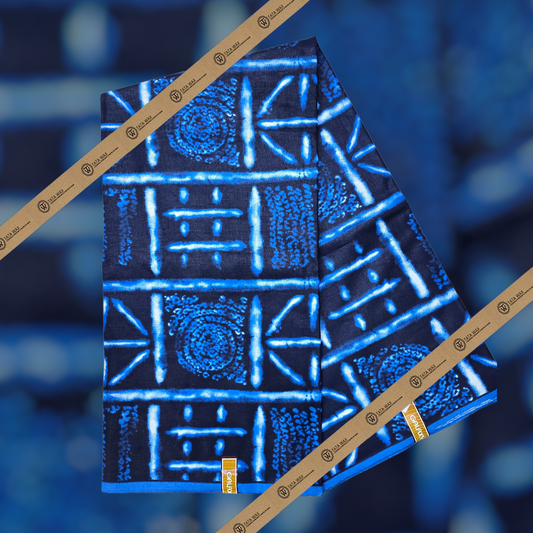 Tissu Wax l'épi 6 Yards TATA WAX