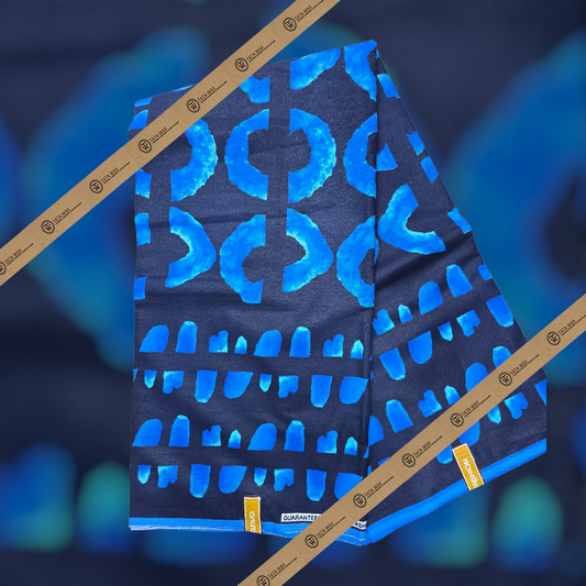 Tissu Wax l'épi 6 Yards