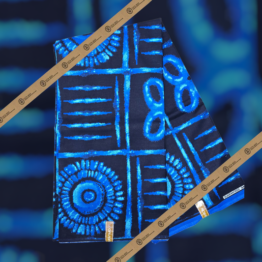 Tissu Wax l'épi 6 Yards