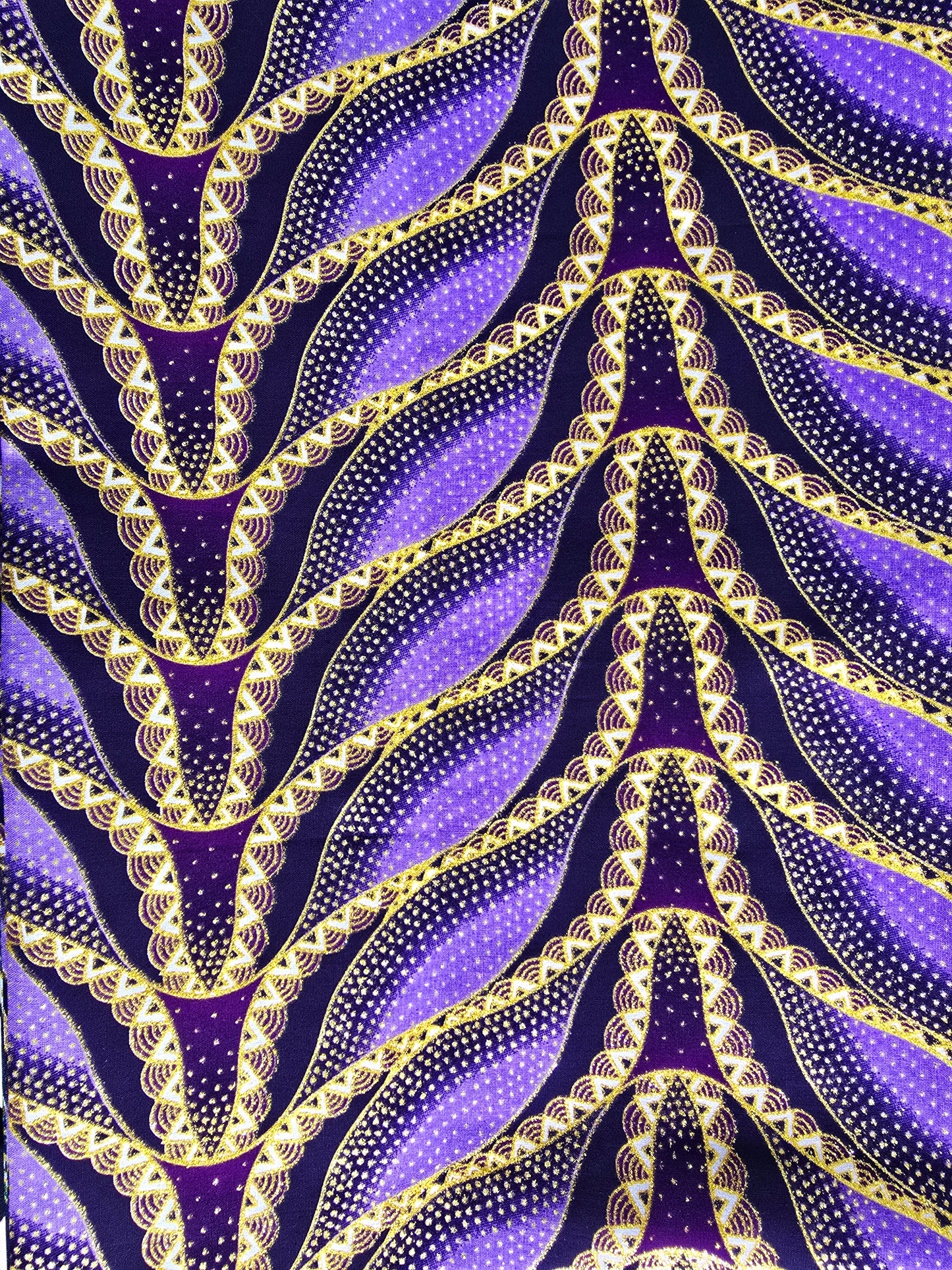 Tissu Pagne Africain Brillant 6 Yards TATA WAX