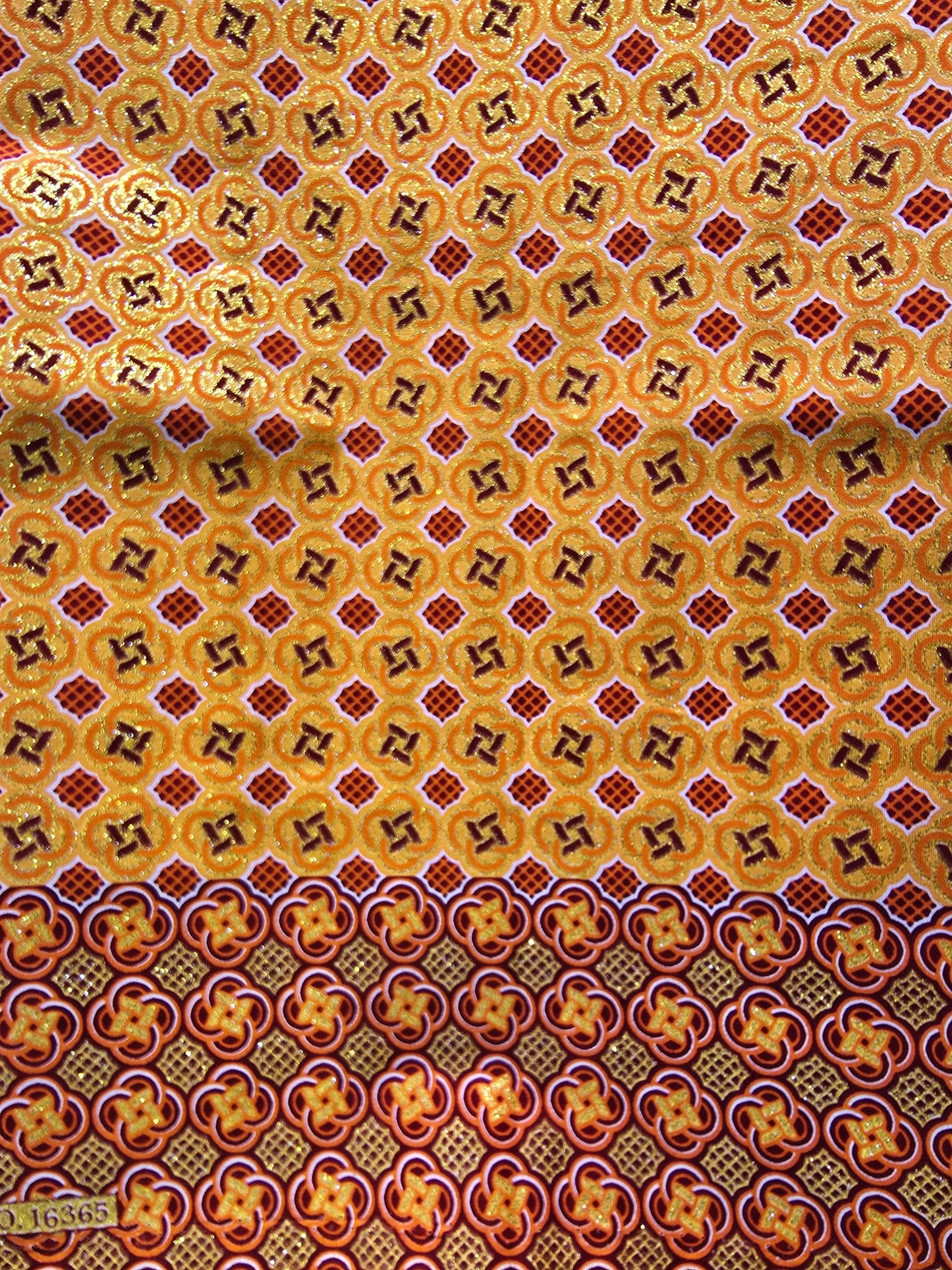 Tissu Pagne Africain Brillant 6 Yards TATA WAX
