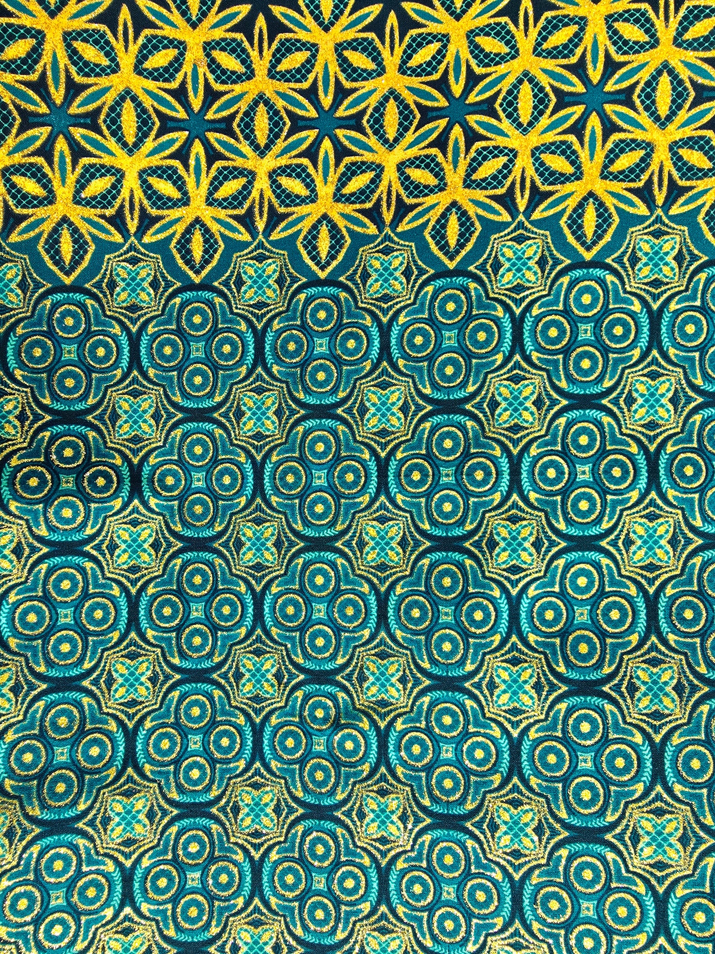 Tissu Pagne Africain Brillant 6 Yards TATA WAX