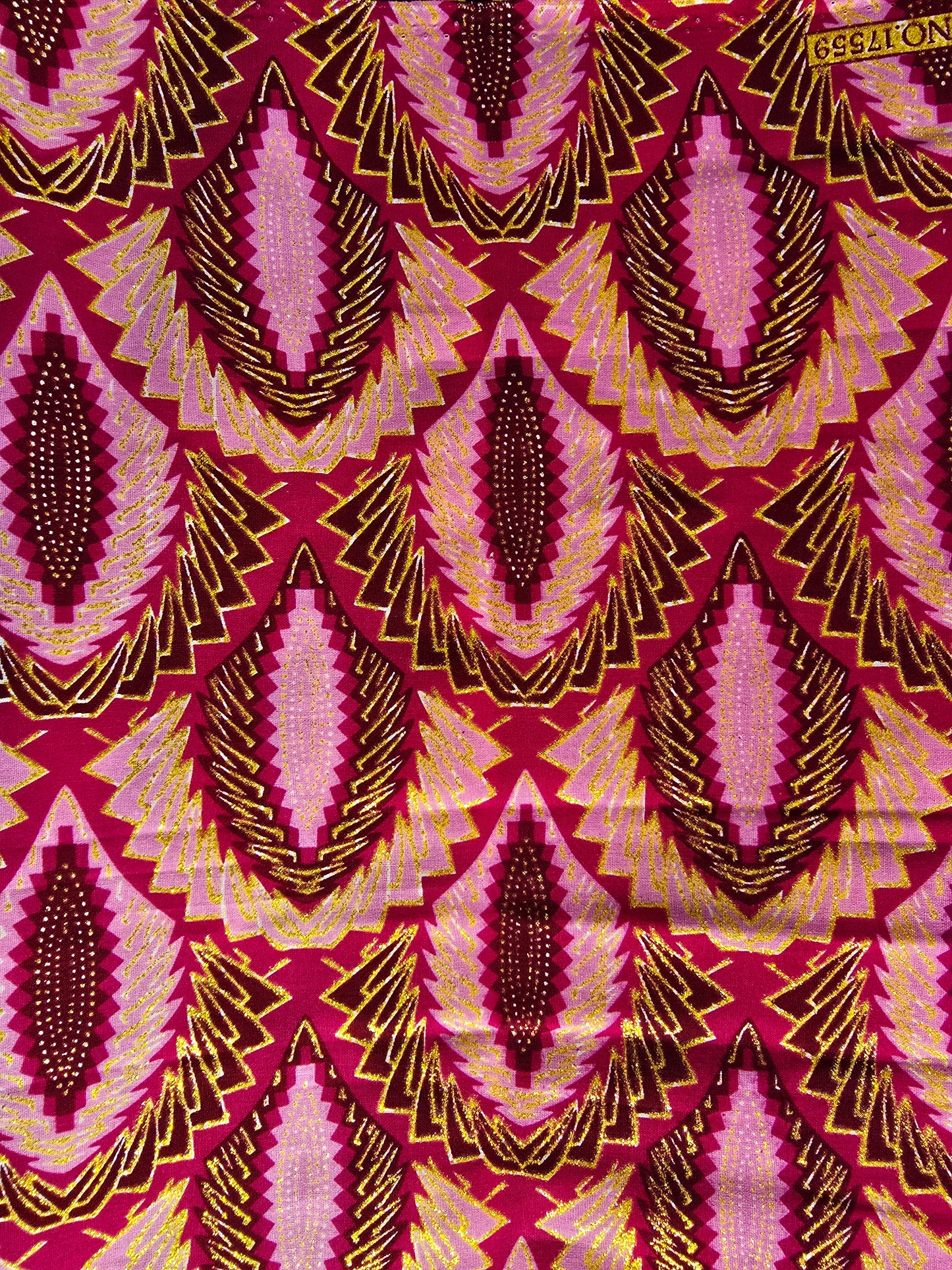 Tissu Pagne Africain Brillant 6 Yards TATA WAX