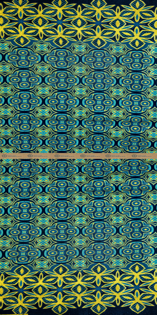 Tissu Pagne Africain Brillant 6 Yards