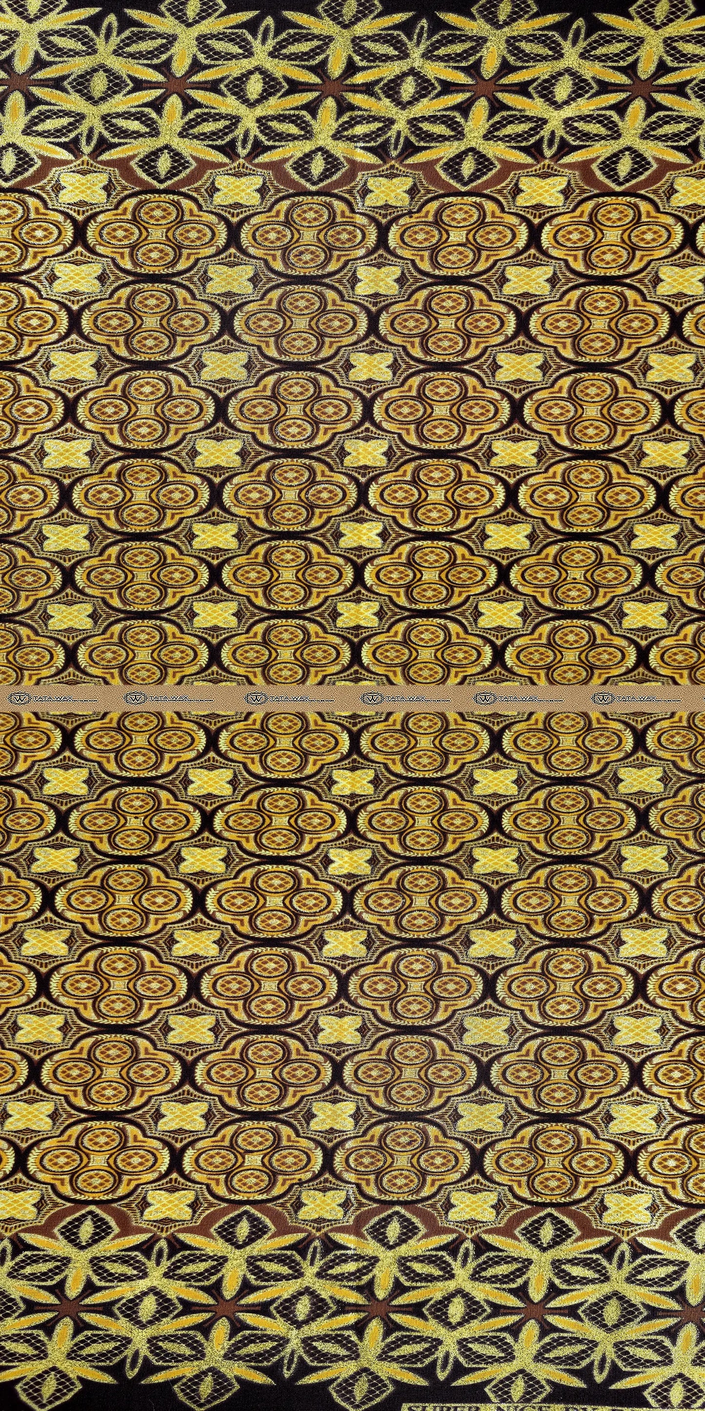 Tissu Pagne Africain Brillant 6 Yards TATA WAX