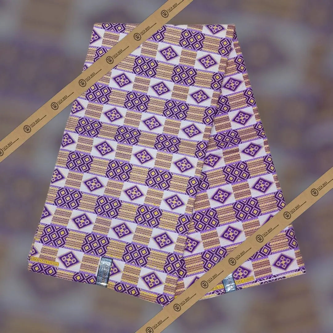 Tissu Pagne Africain Brillant 6 Yards BABA TEXTILE