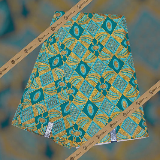 Tissu Pagne Africain Brillant 6 Yards