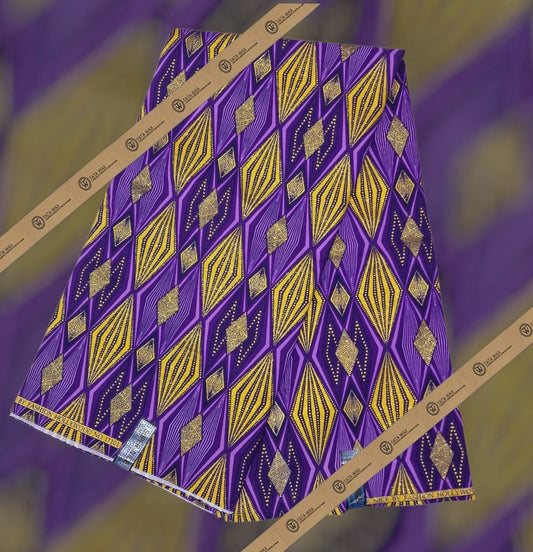Tissu Pagne Africain Brillant 6 Yards