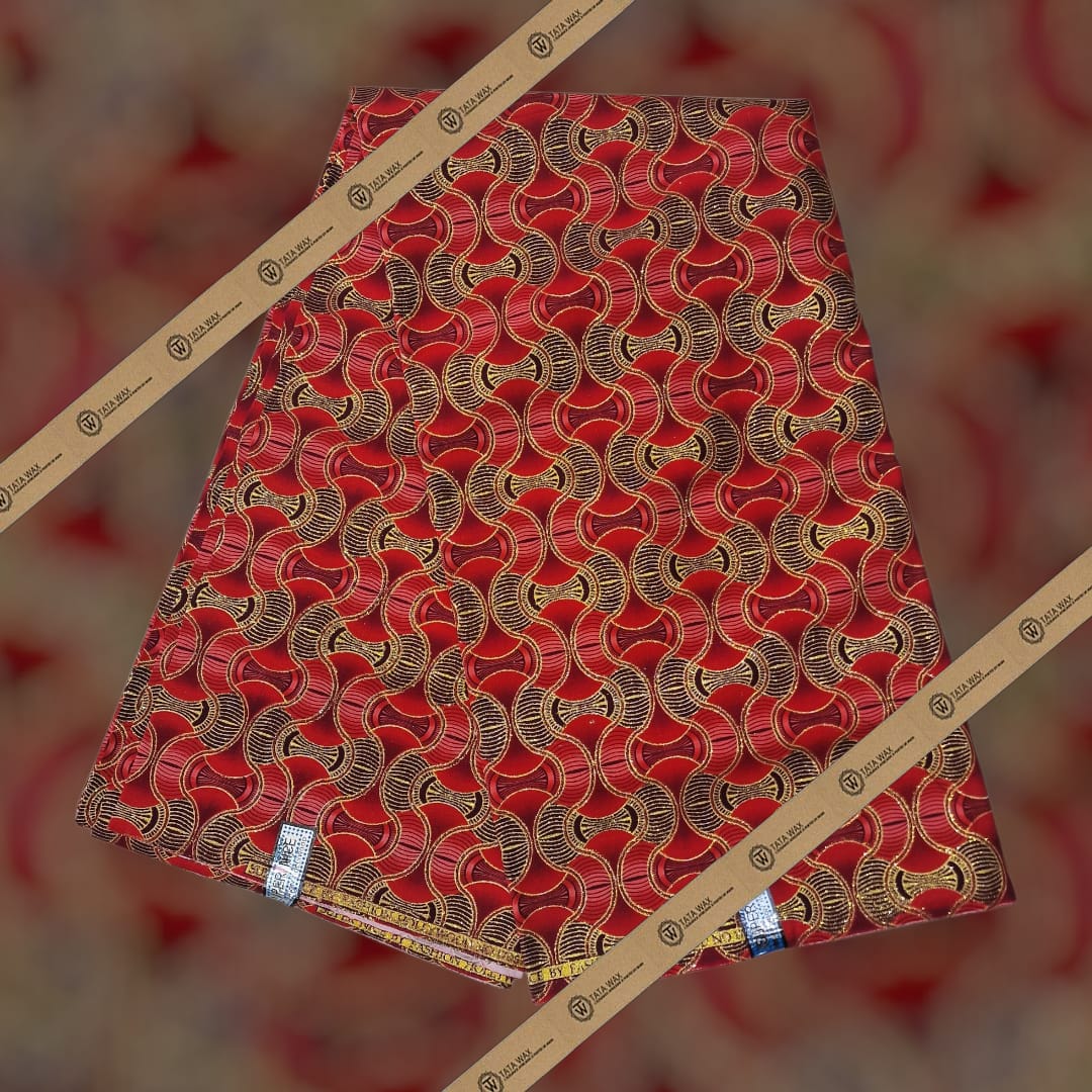Tissu Pagne Africain Brillant 6 Yards BABA TEXTILE
