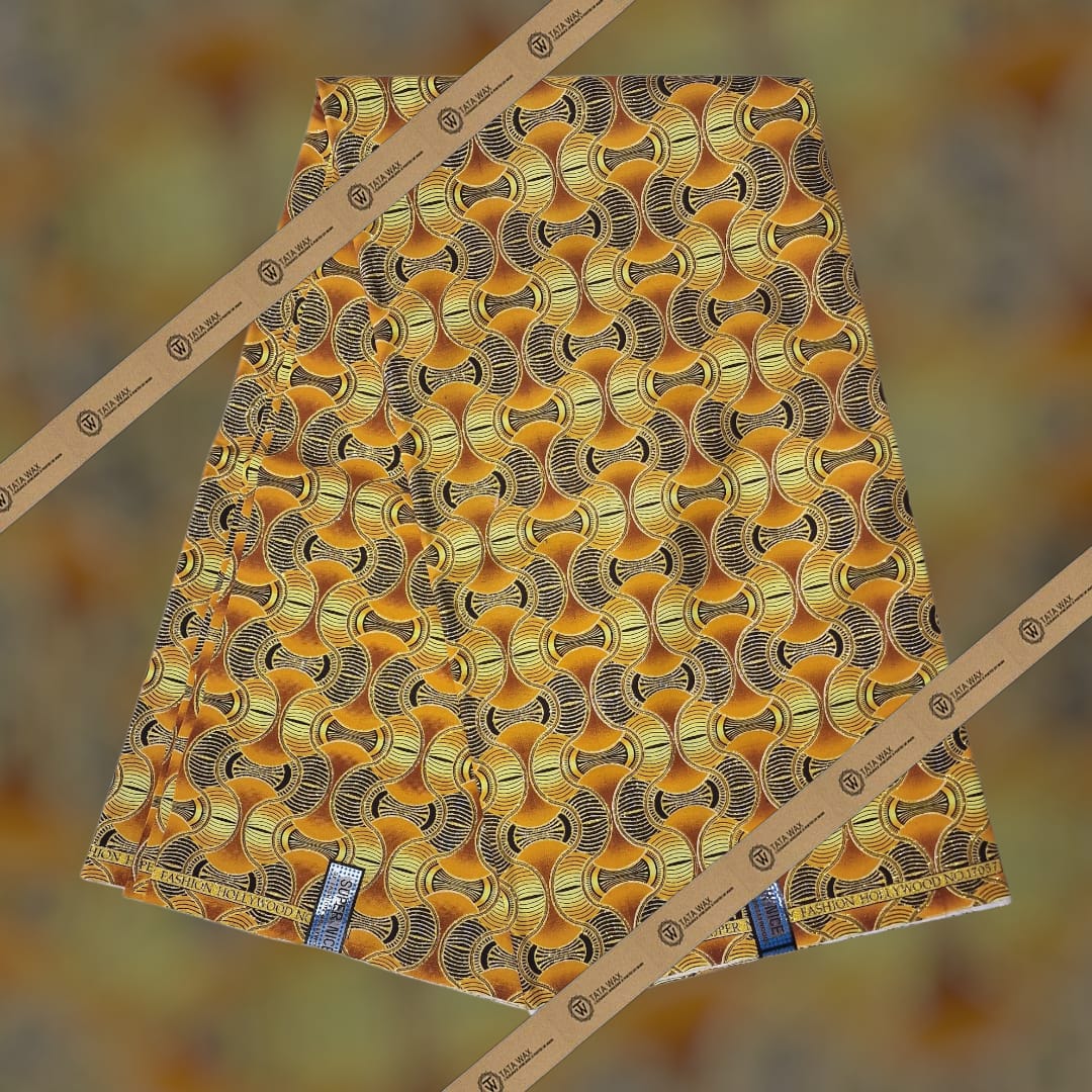 Tissu Pagne Africain Brillant 6 Yards BABA TEXTILE