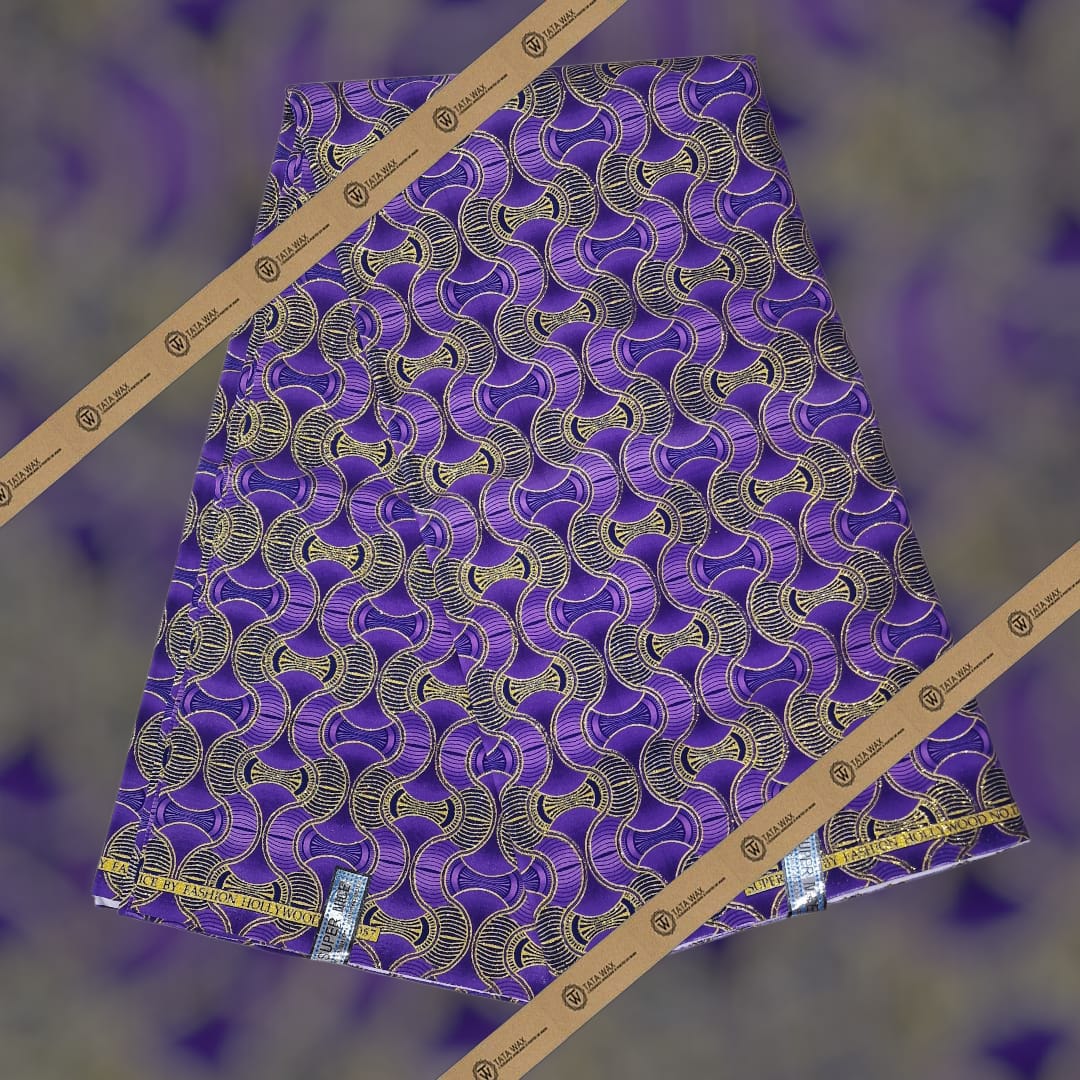 Tissu Pagne Africain Brillant 6 Yards BABA TEXTILE