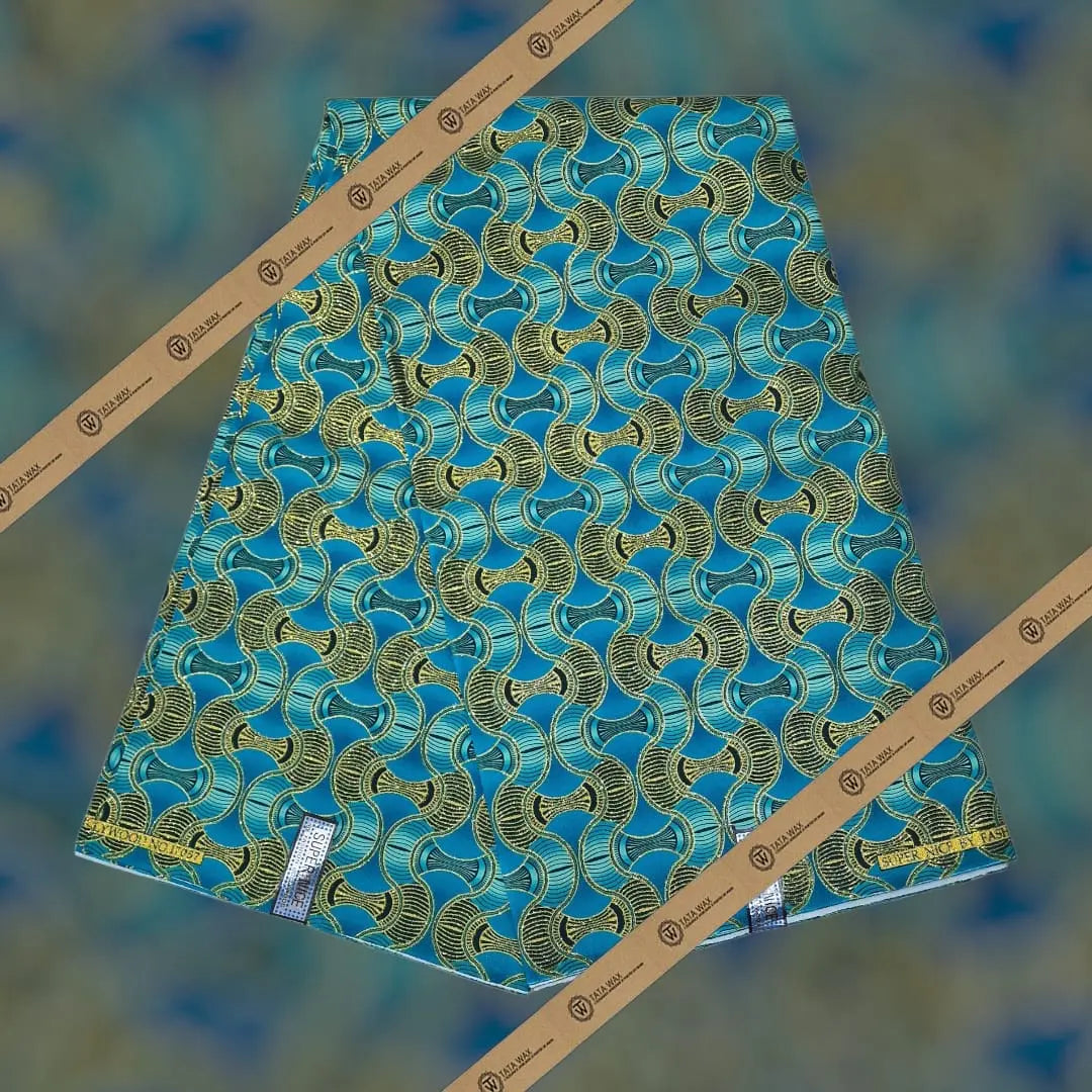 Tissu Pagne Africain Brillant 6 Yards BABA TEXTILE