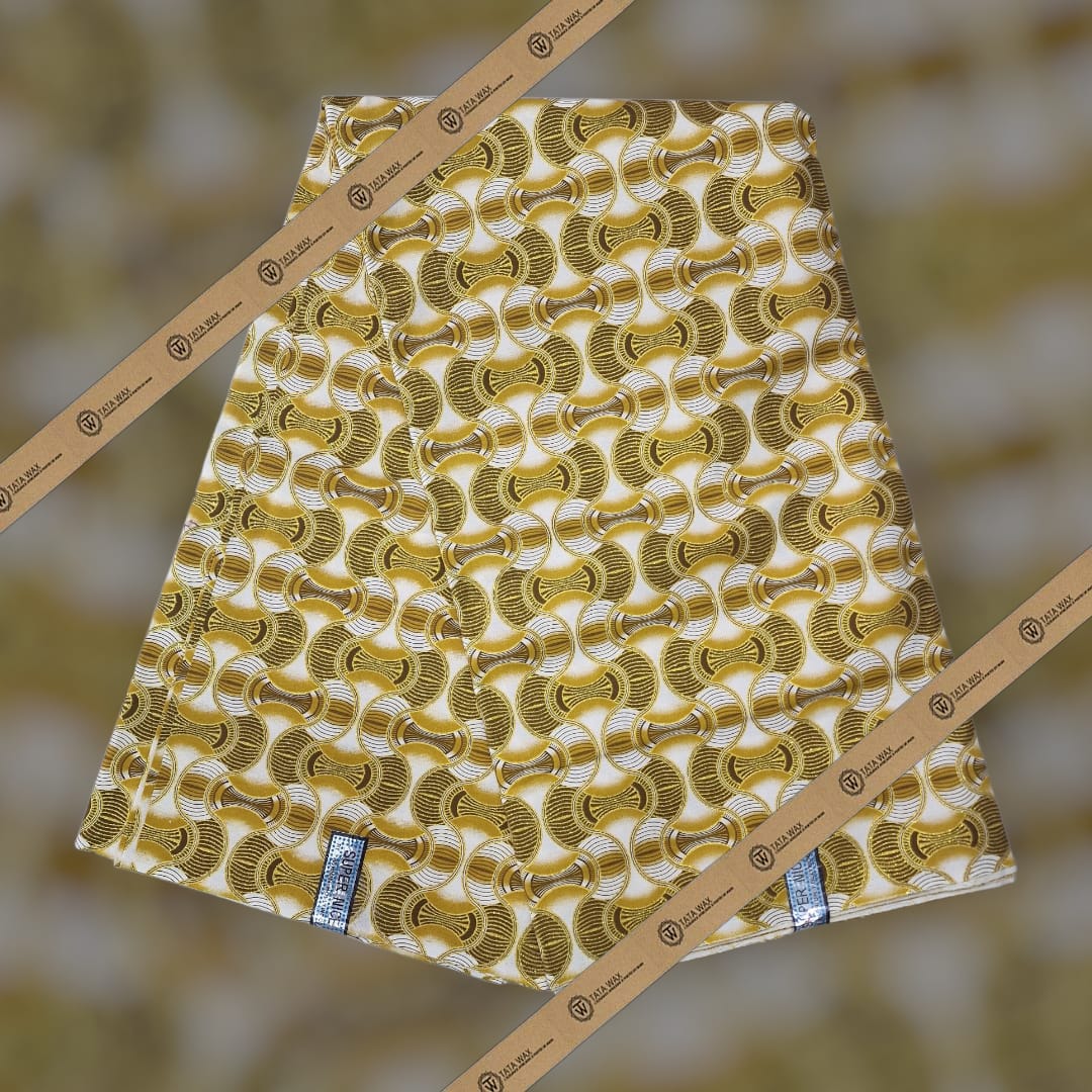 Tissu Pagne Africain Brillant 6 Yards BABA TEXTILE
