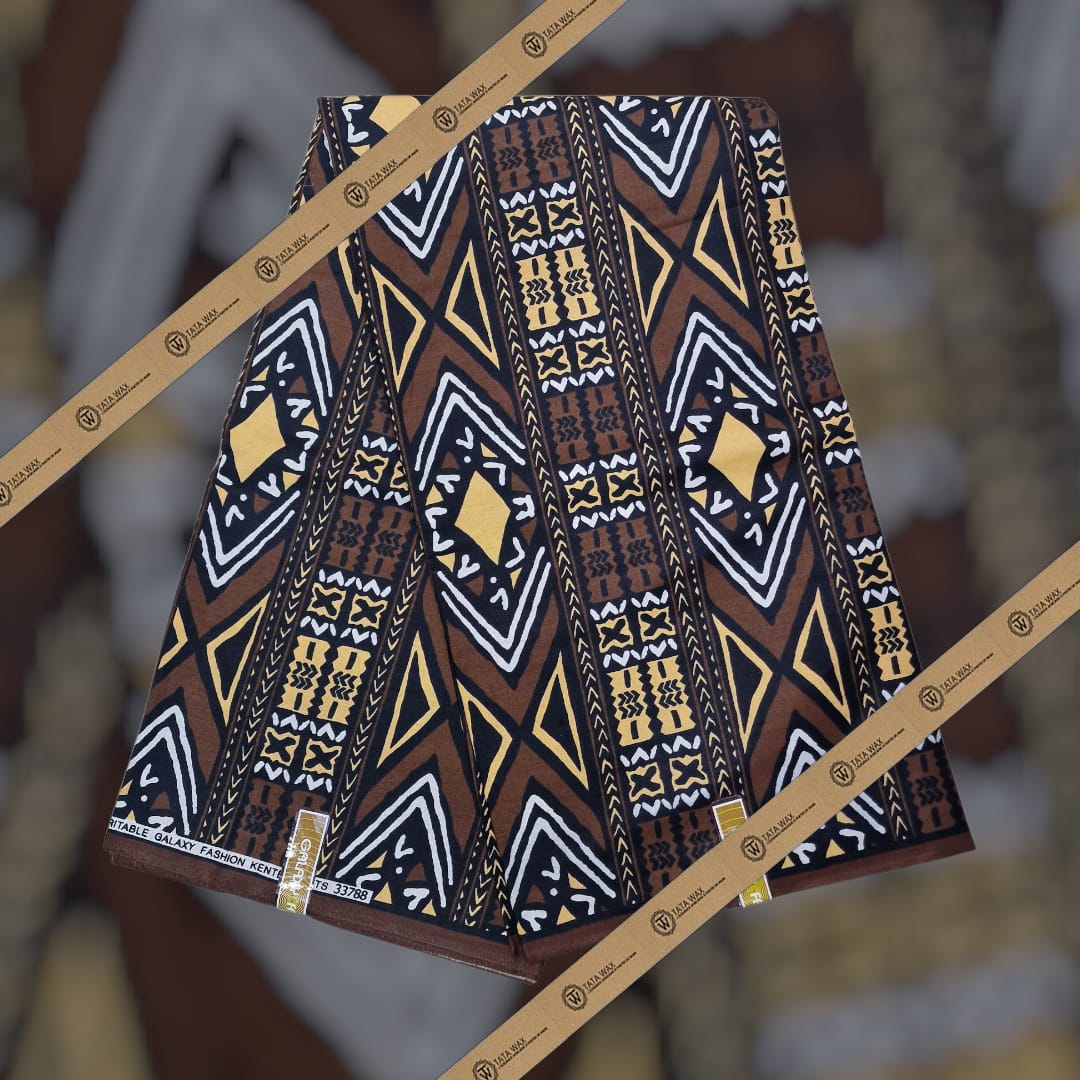 Cotton wax fabric, Bougoulon pattern