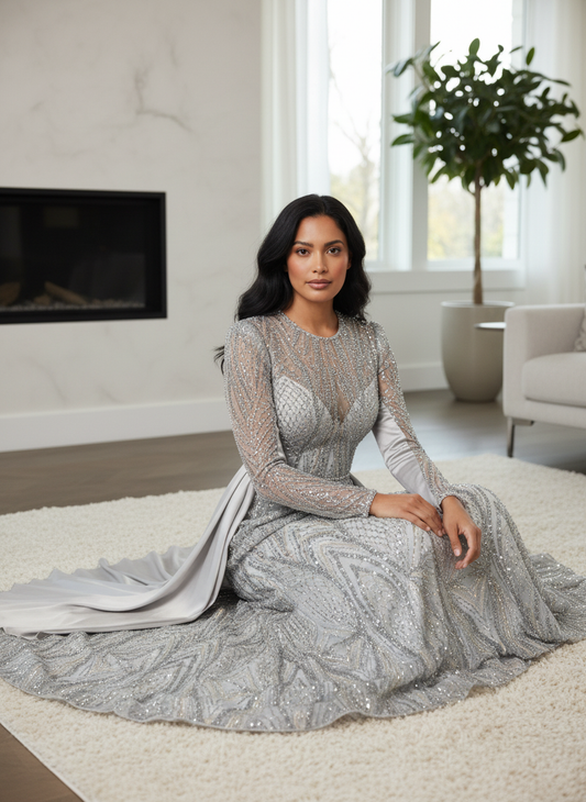 Tissu Perlage Américain