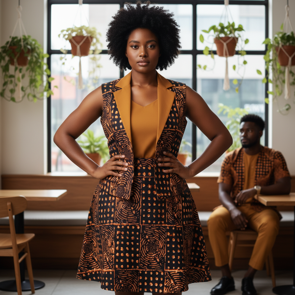 Tissu wax en coton Motif Bougoulon