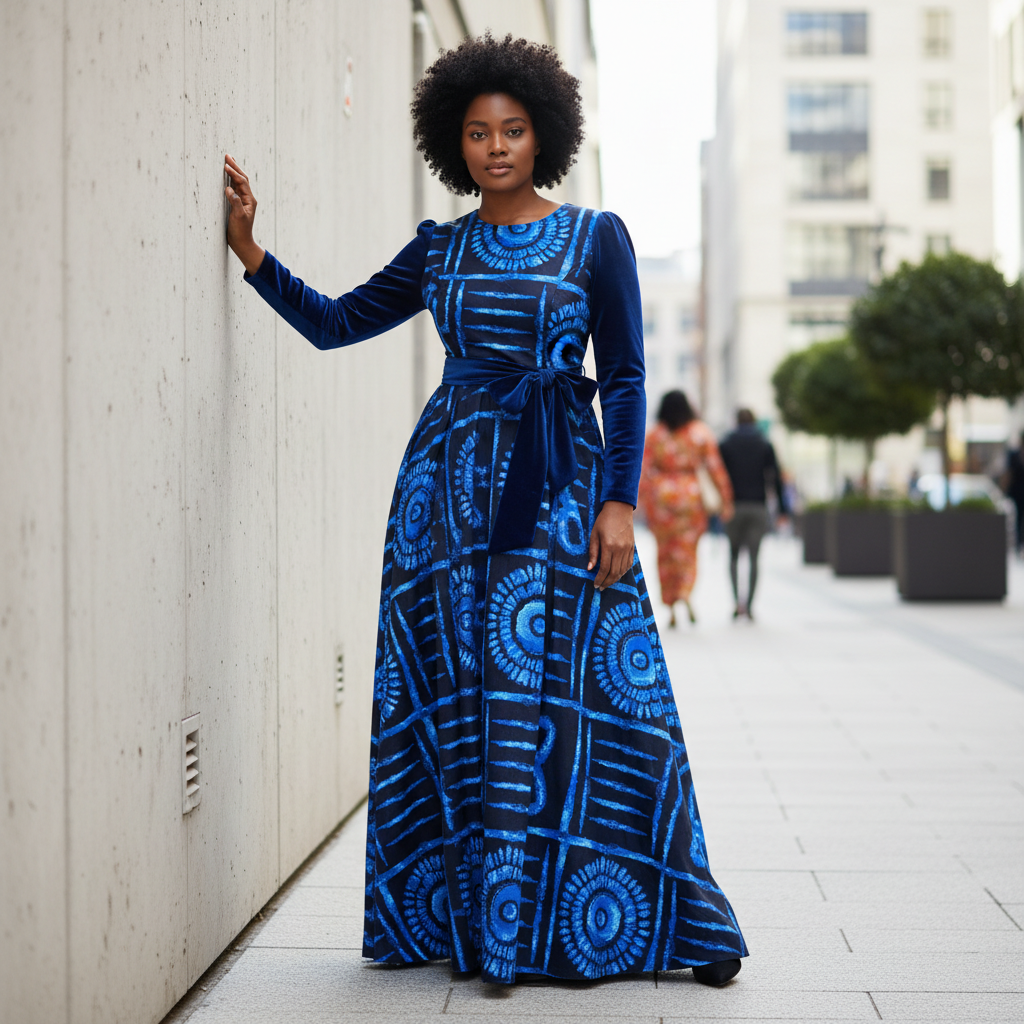 Tissu Wax l'épi 6 Yards