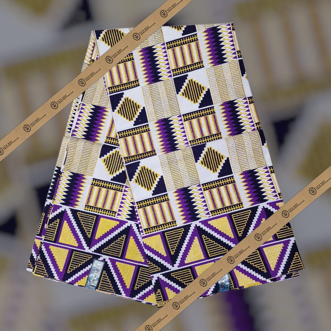 Tissu Pagne Africain Brillant 6 Yards BABA TEXTILE