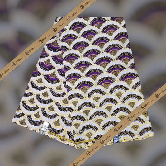 Tissu Pagne Africain Brillant 6 Yards BABA TEXTILE