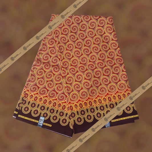 Tissu Pagne Africain Brillant 6 Yards