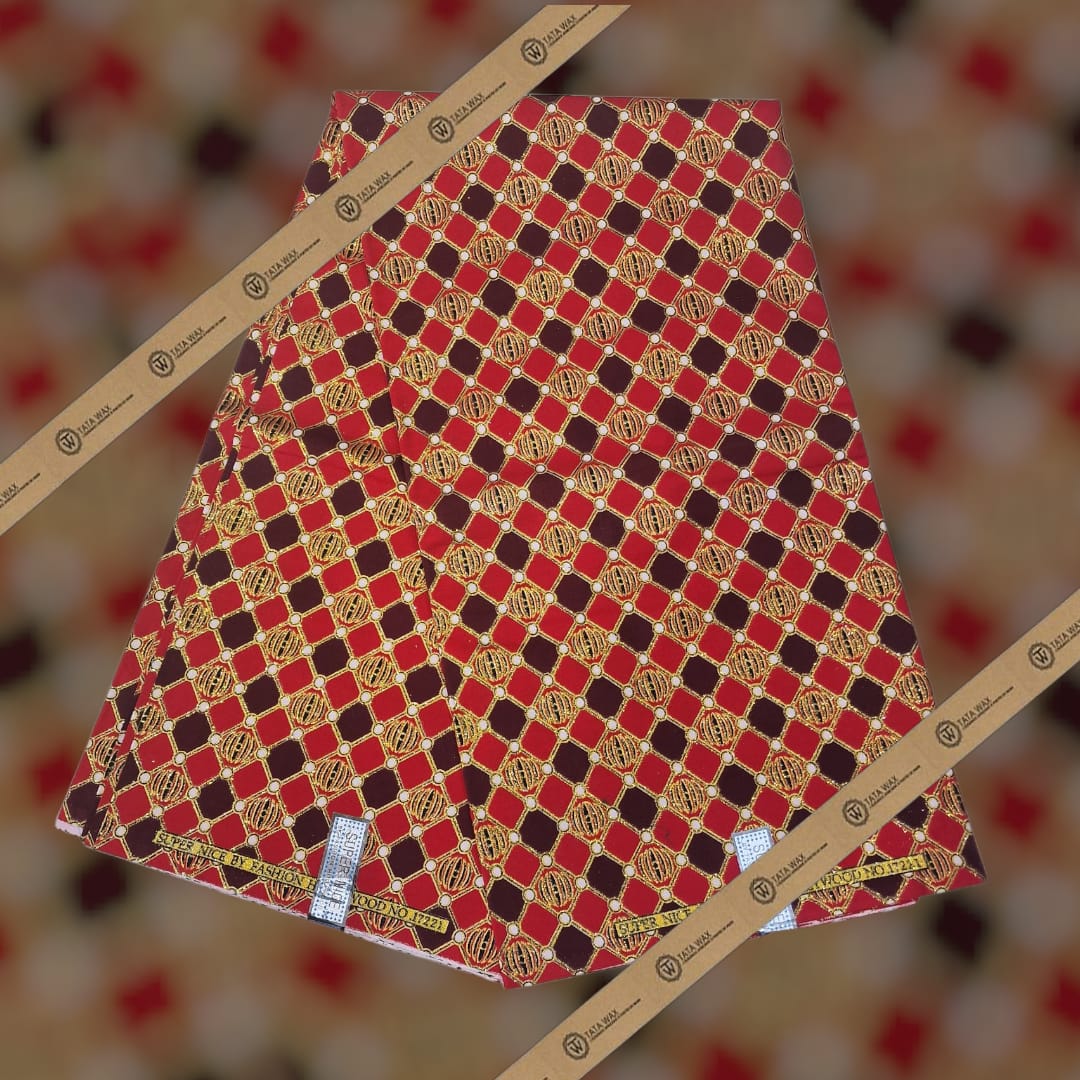 Tissu Pagne Africain Brillant 6 Yards