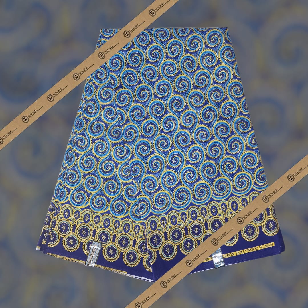 Tissu Pagne Africain Brillant 6 Yards