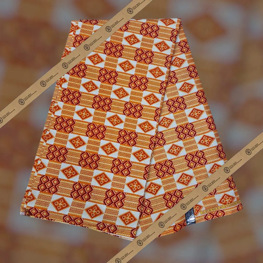 Tissu Pagne Africain Brillant 6 Yards BABA TEXTILE