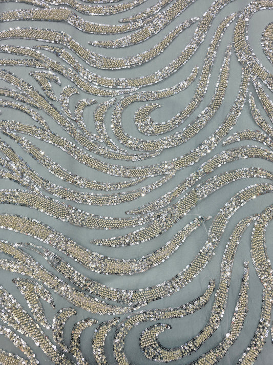 Tissu Perlage Américain