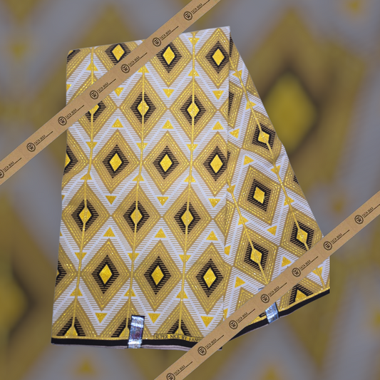Tissu Pagne Africain Brillant 6 Yards