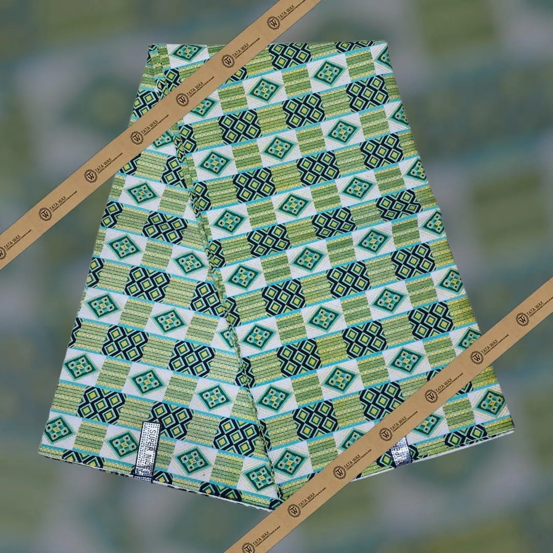 Tissu Pagne Africain Brillant 6 Yards BABA TEXTILE