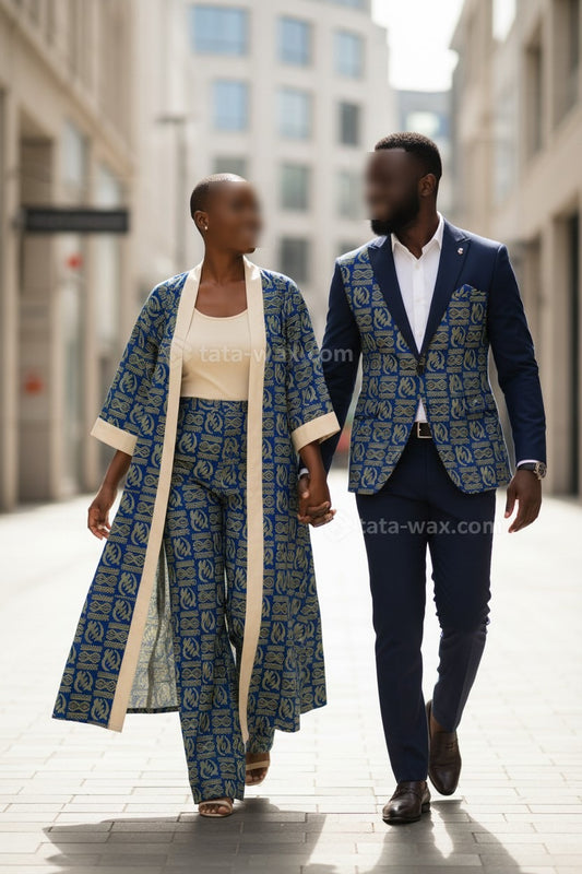 Tissu Wax Africain brillant Premium 6 yards