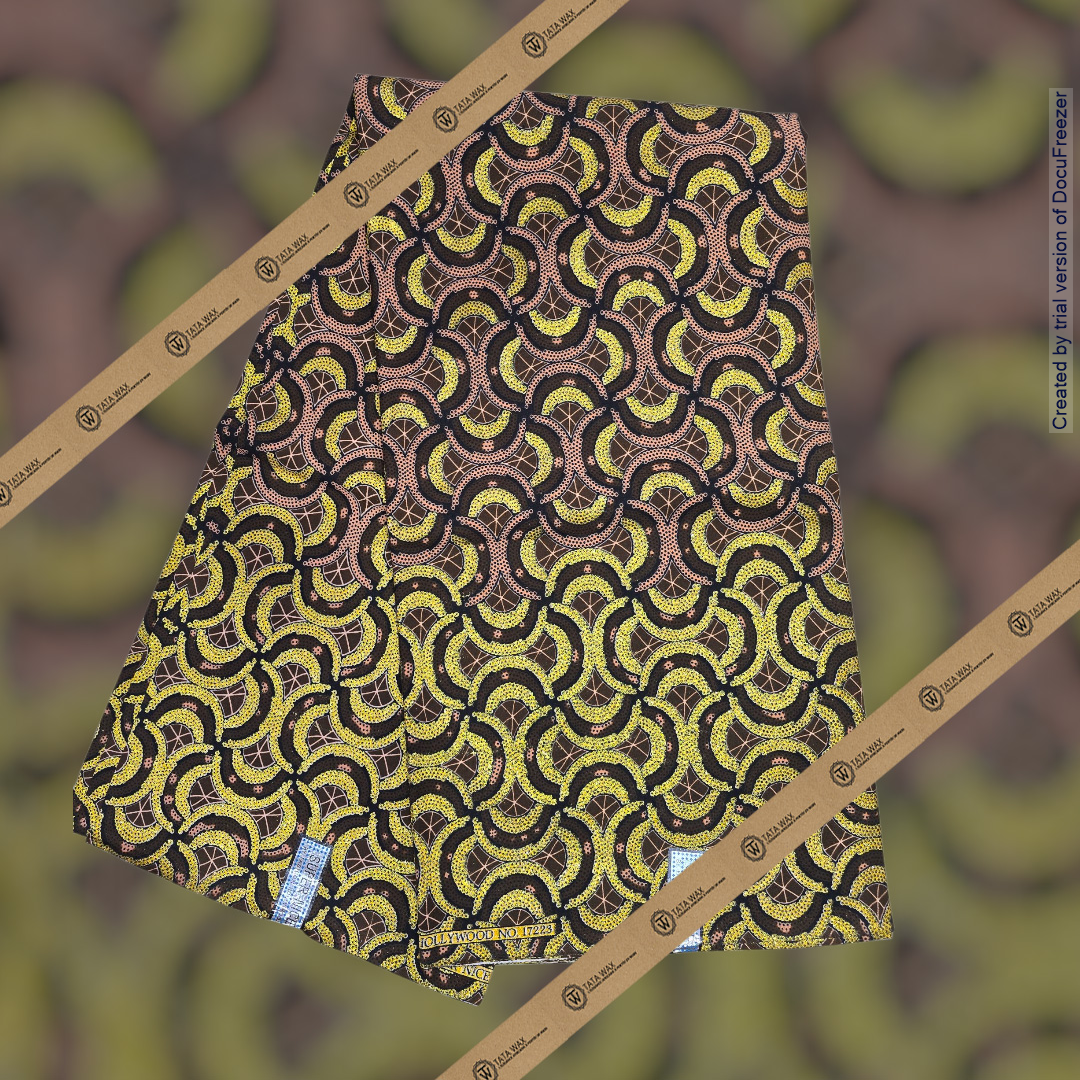 Tissu Pagne Africain Brillant 6 Yards