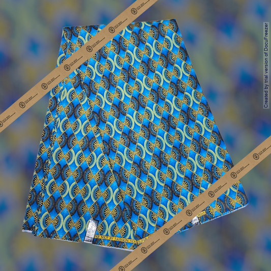 Tissu Pagne Africain Brillant 6 Yards