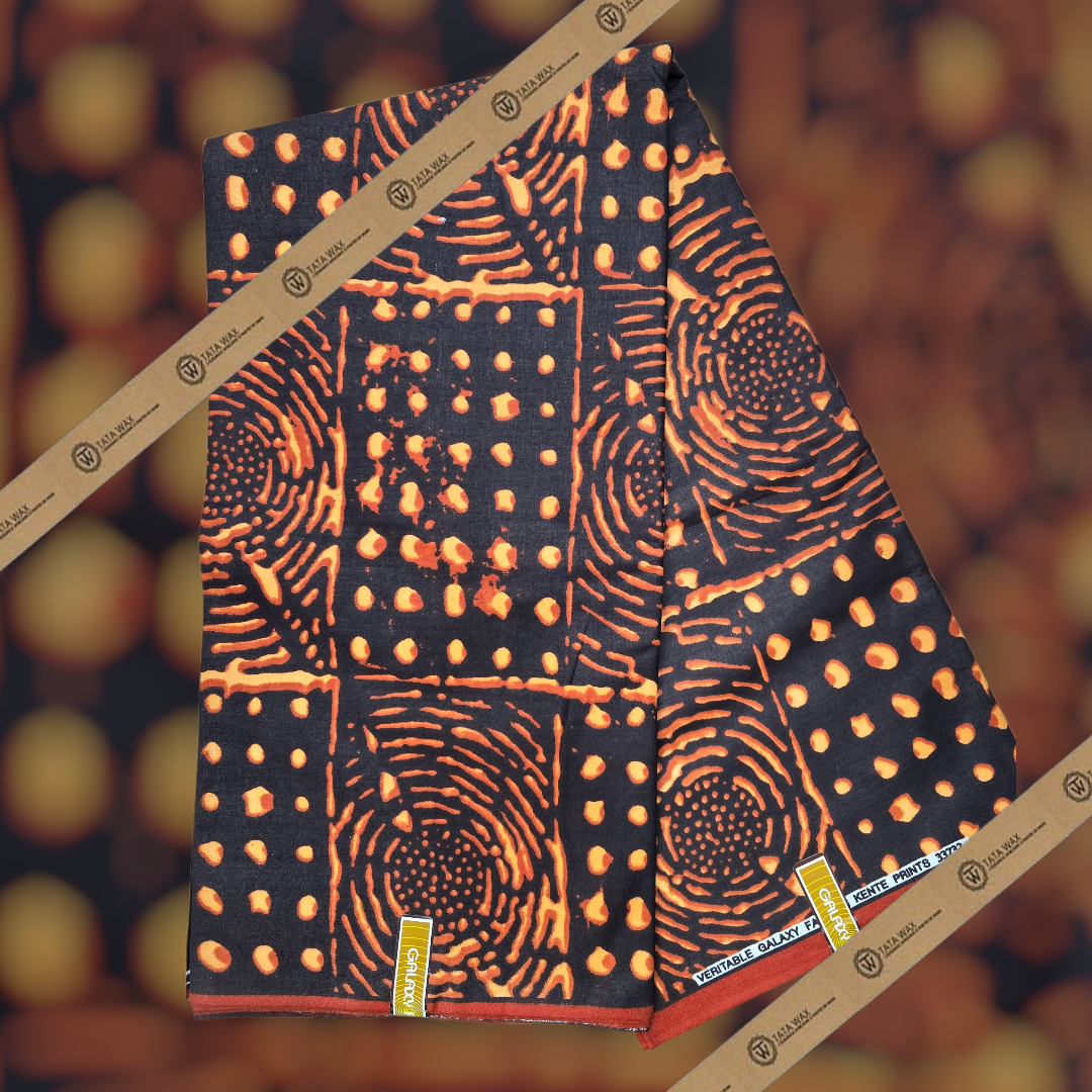 Tissu wax en coton Motif Bougoulon