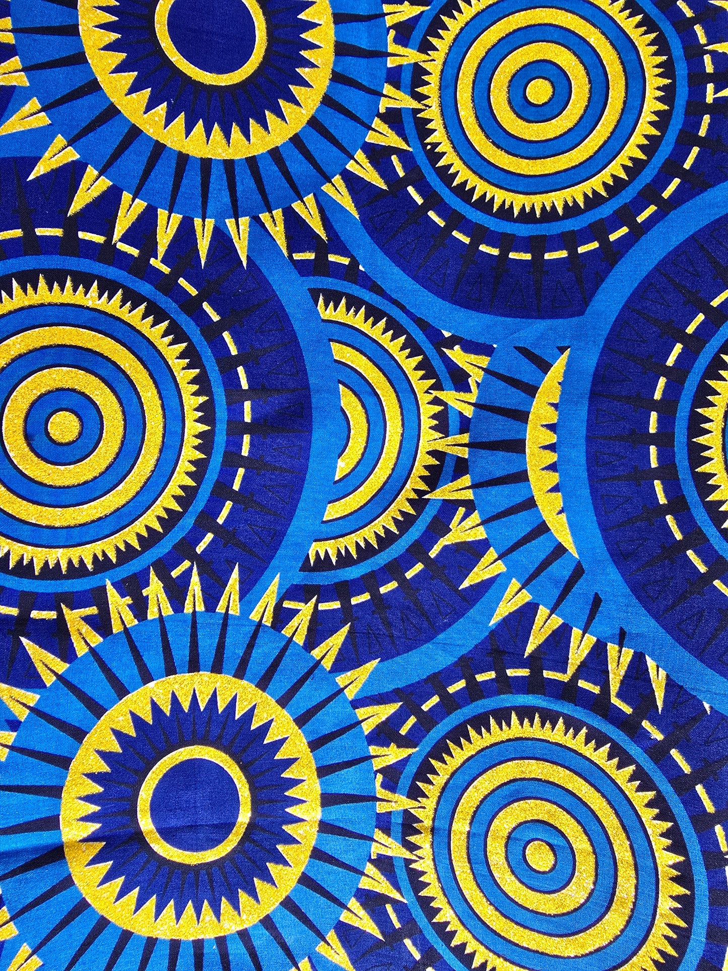 Tissu Pagne Africain Brillant 6 Yards TATA WAX