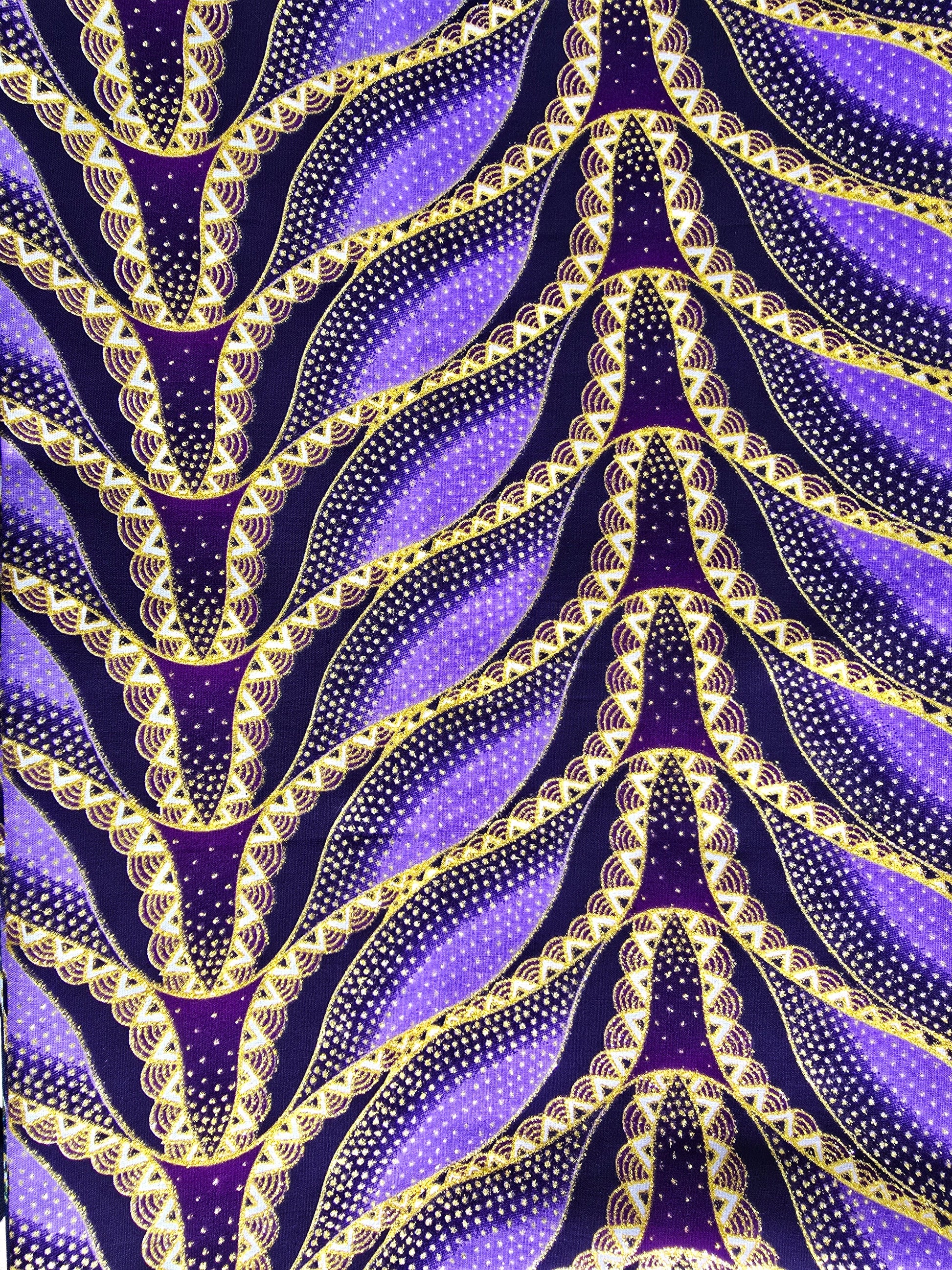 Tissu Pagne Africain Brillant 6 Yards TATA WAX