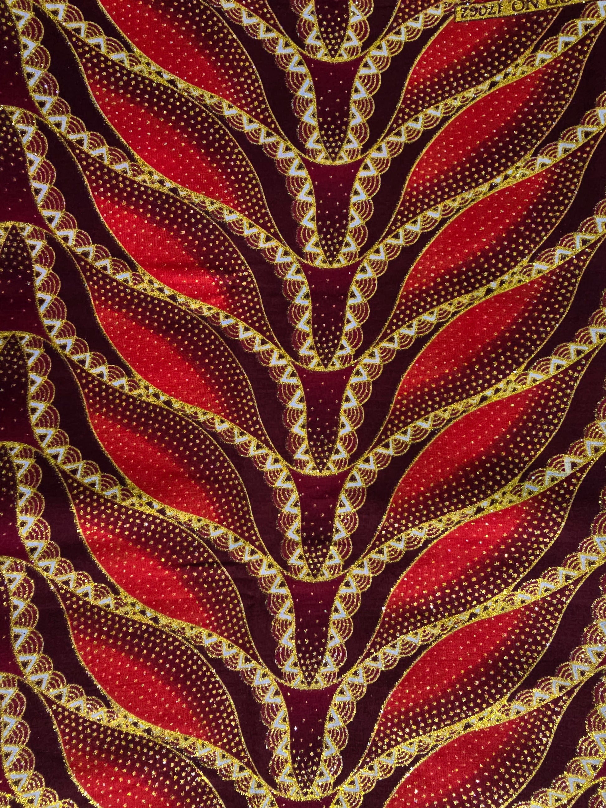 Tissu Pagne Africain Brillant 6 Yards TATA WAX