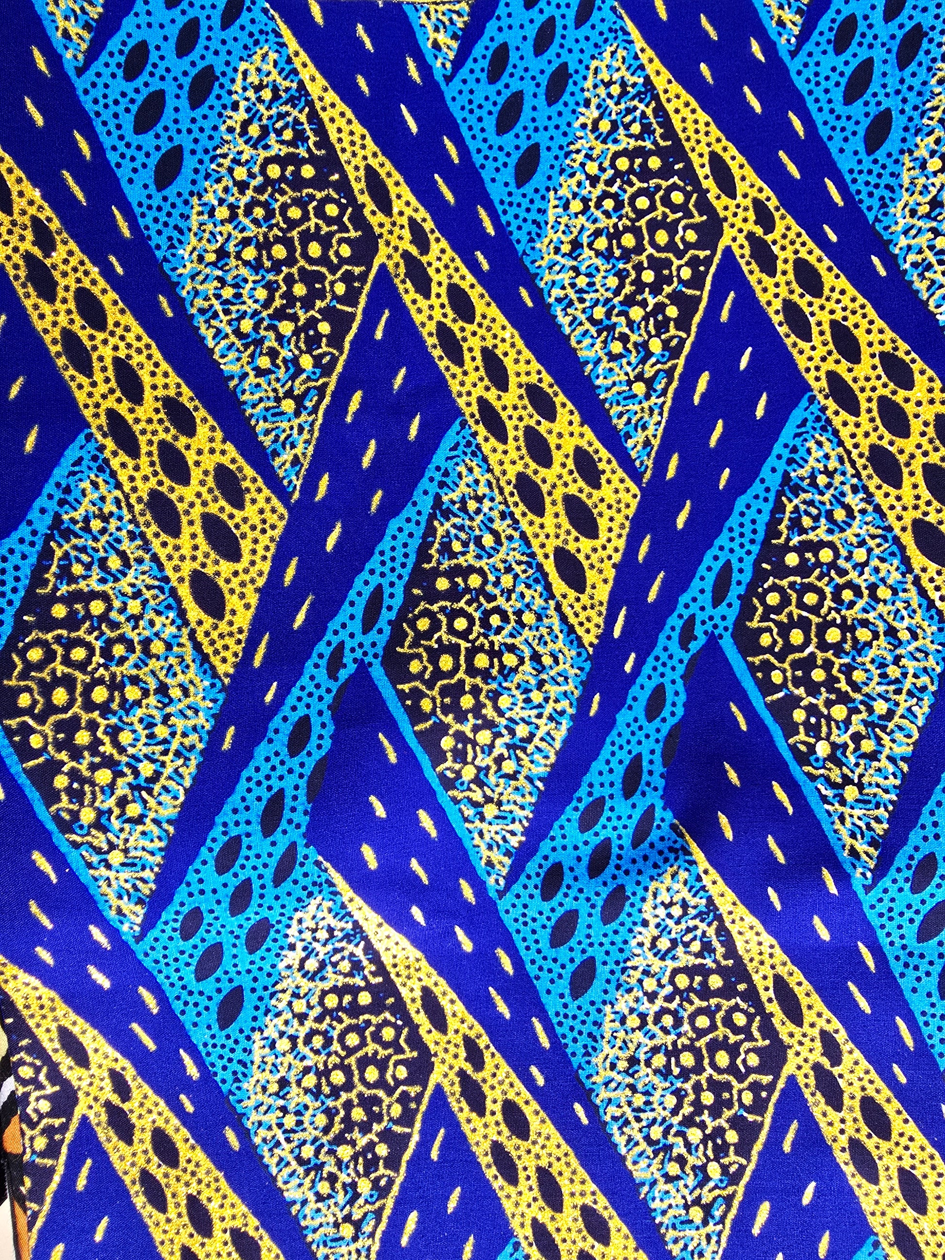 Tissu Pagne Africain Brillant 6 Yards TATA WAX