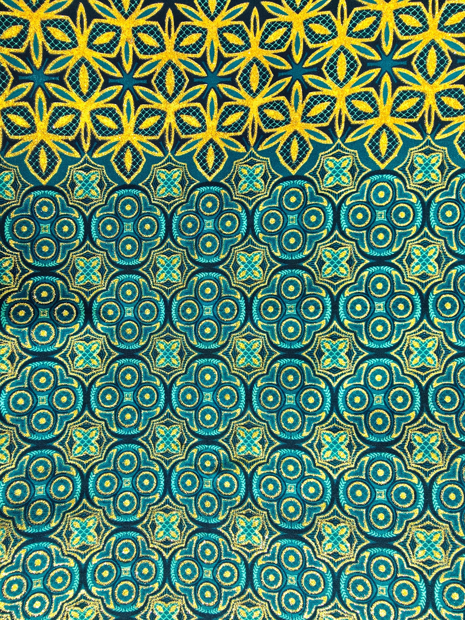 Tissu Pagne Africain Brillant 6 Yards TATA WAX