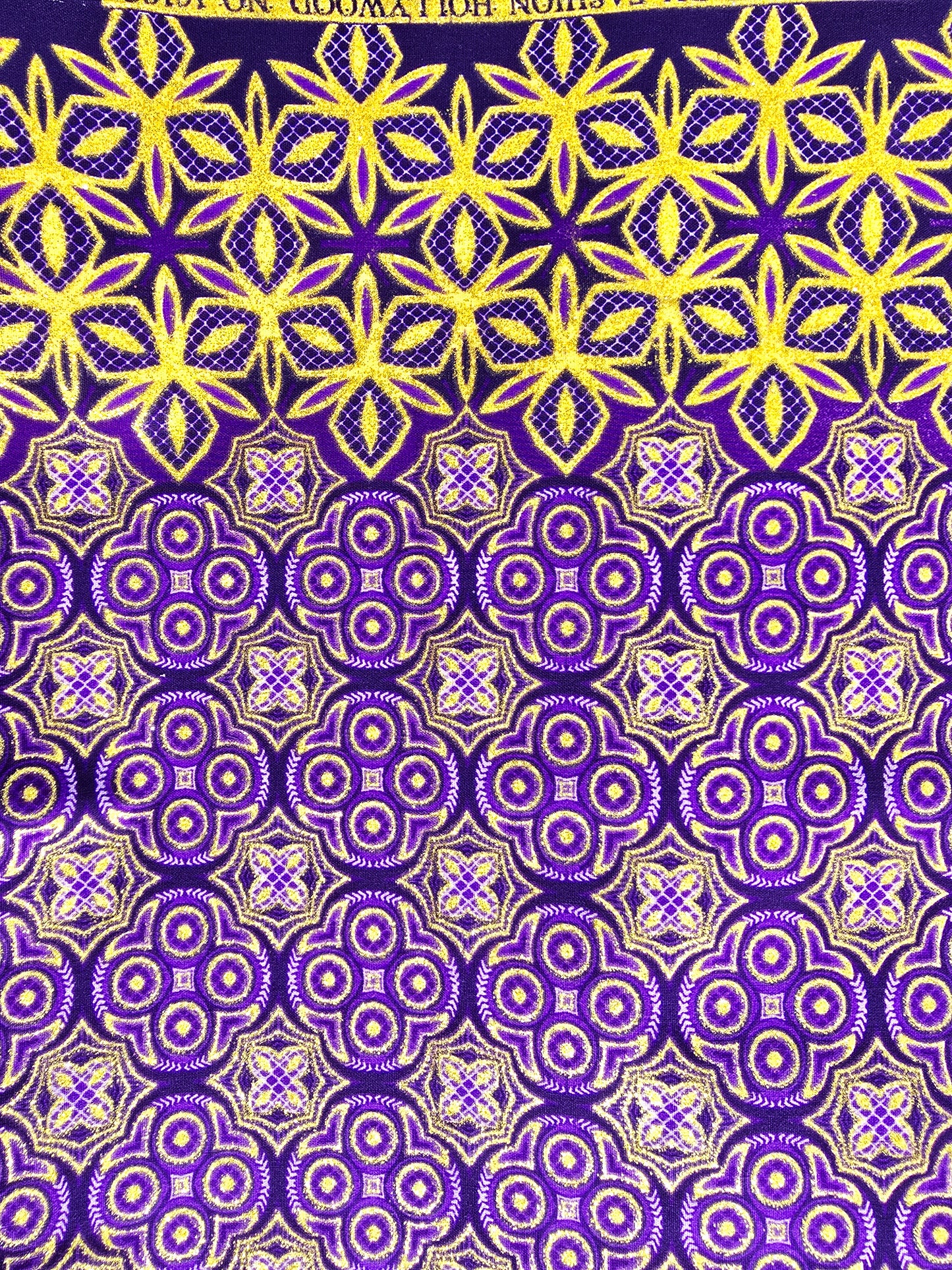 Tissu Pagne Africain Brillant 6 Yards TATA WAX