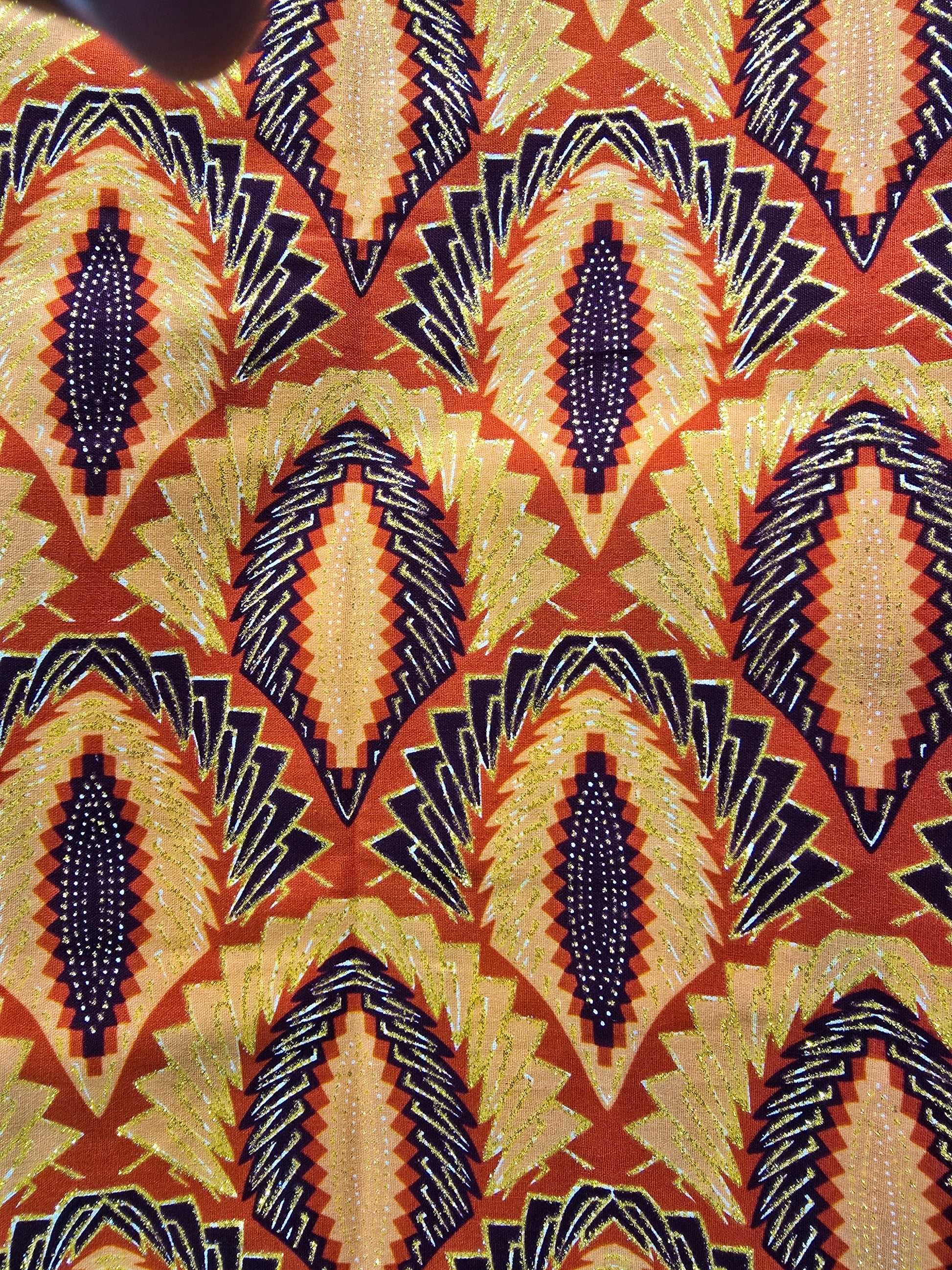 Tissu Pagne Africain Brillant 6 Yards TATA WAX