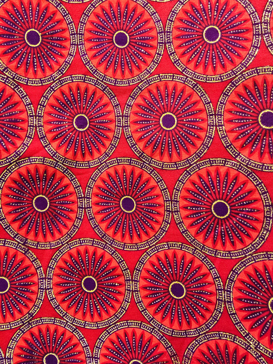 Tissu Pagne Africain Brillant 6 Yards (Copie) TATA WAX