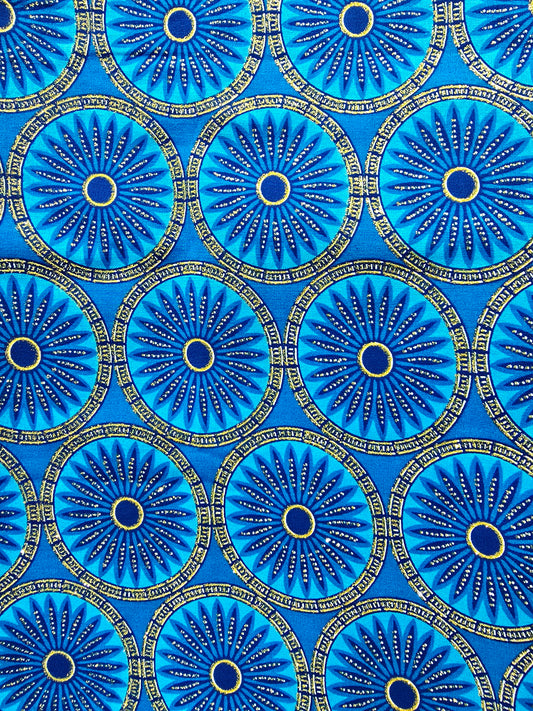 Tissu Pagne Africain Brillant 6 Yards (Copie) TATA WAX