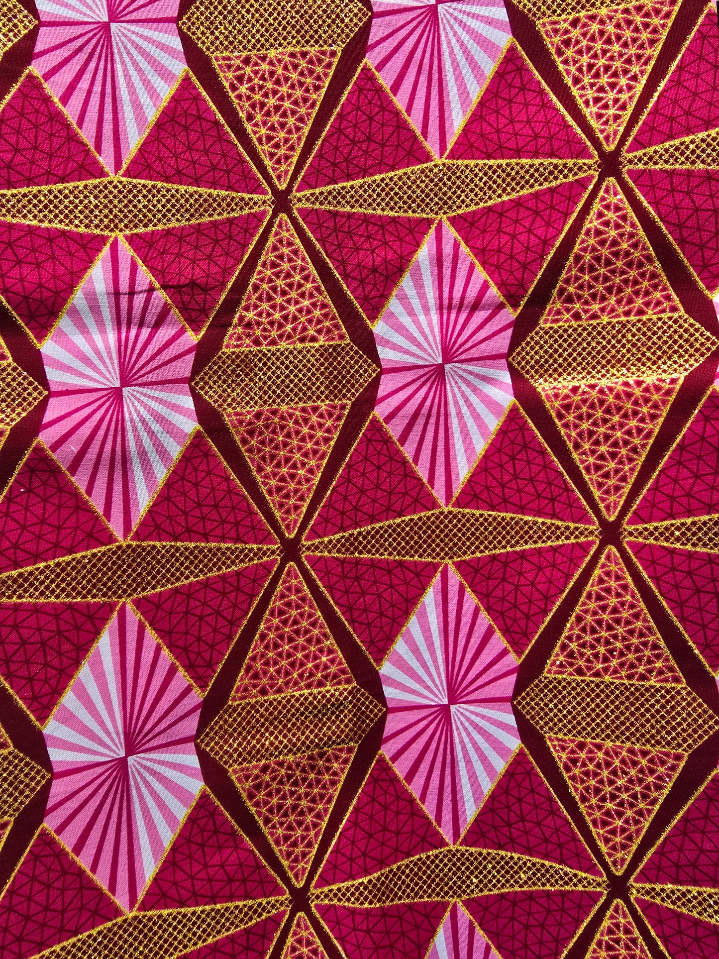 Tissu Pagne Africain Brillant 6 Yards TATA WAX