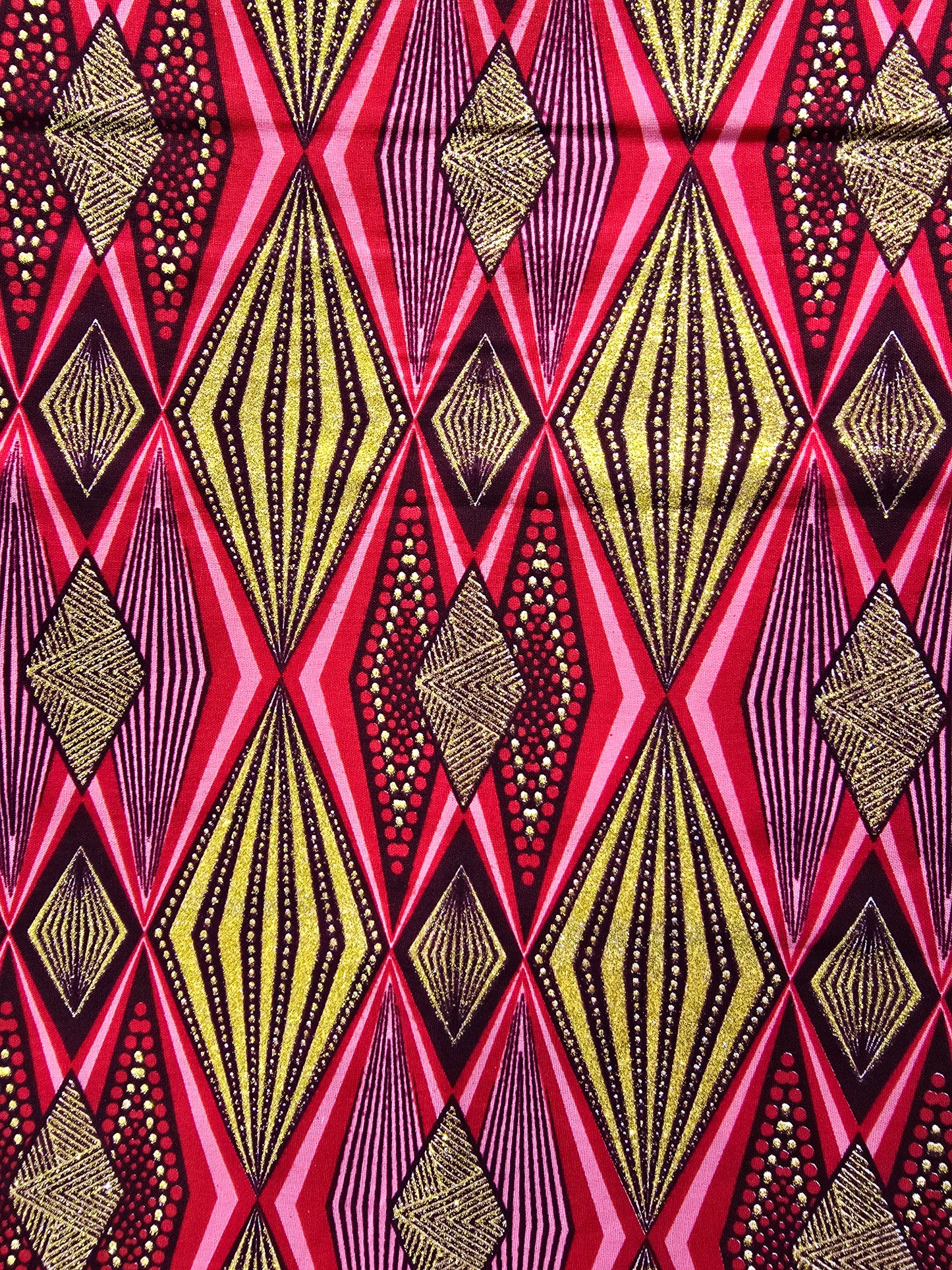 Tissu Pagne Africain Brillant 6 Yards TATA WAX