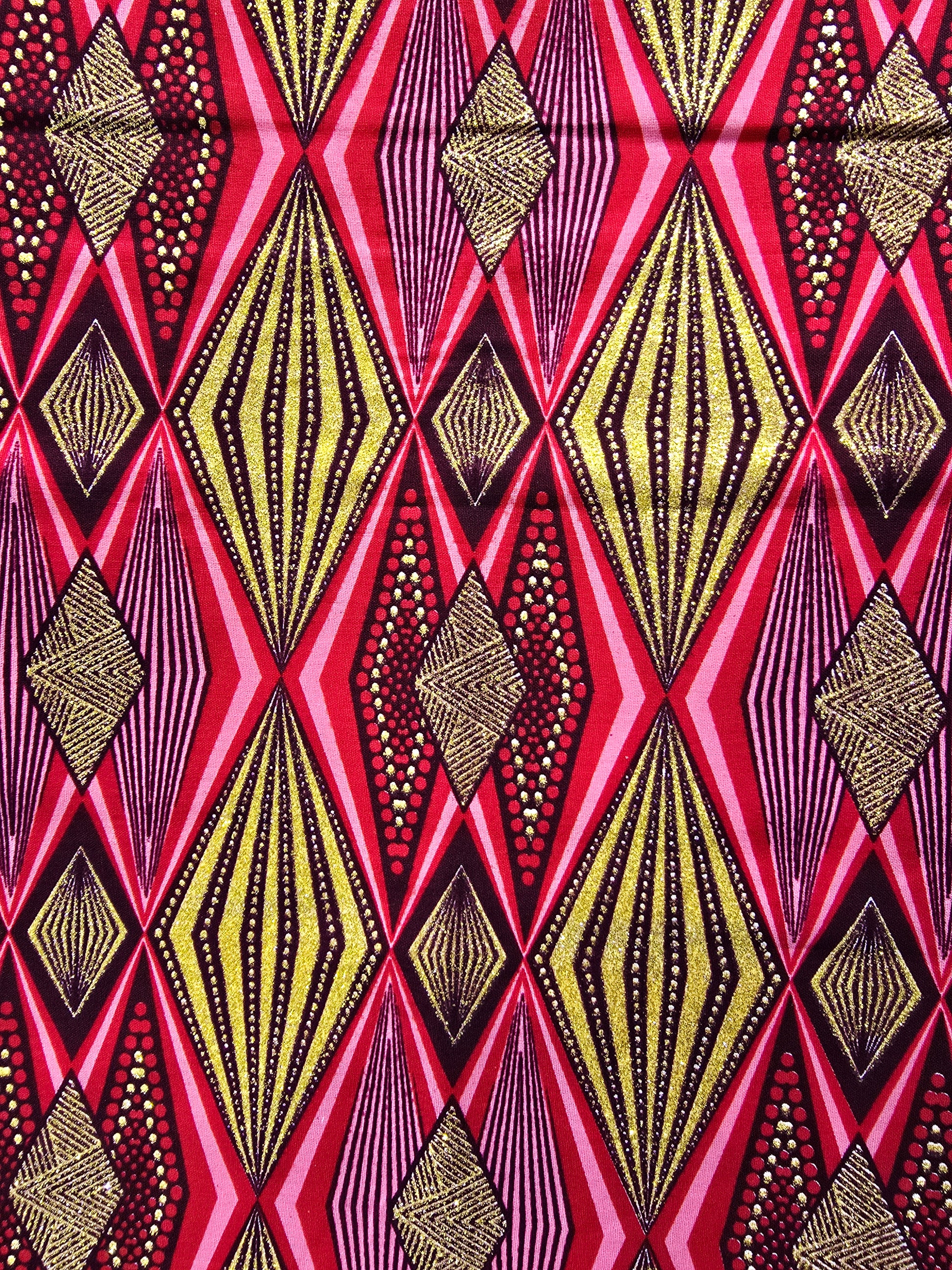 Tissu Pagne Africain Brillant 6 Yards TATA WAX