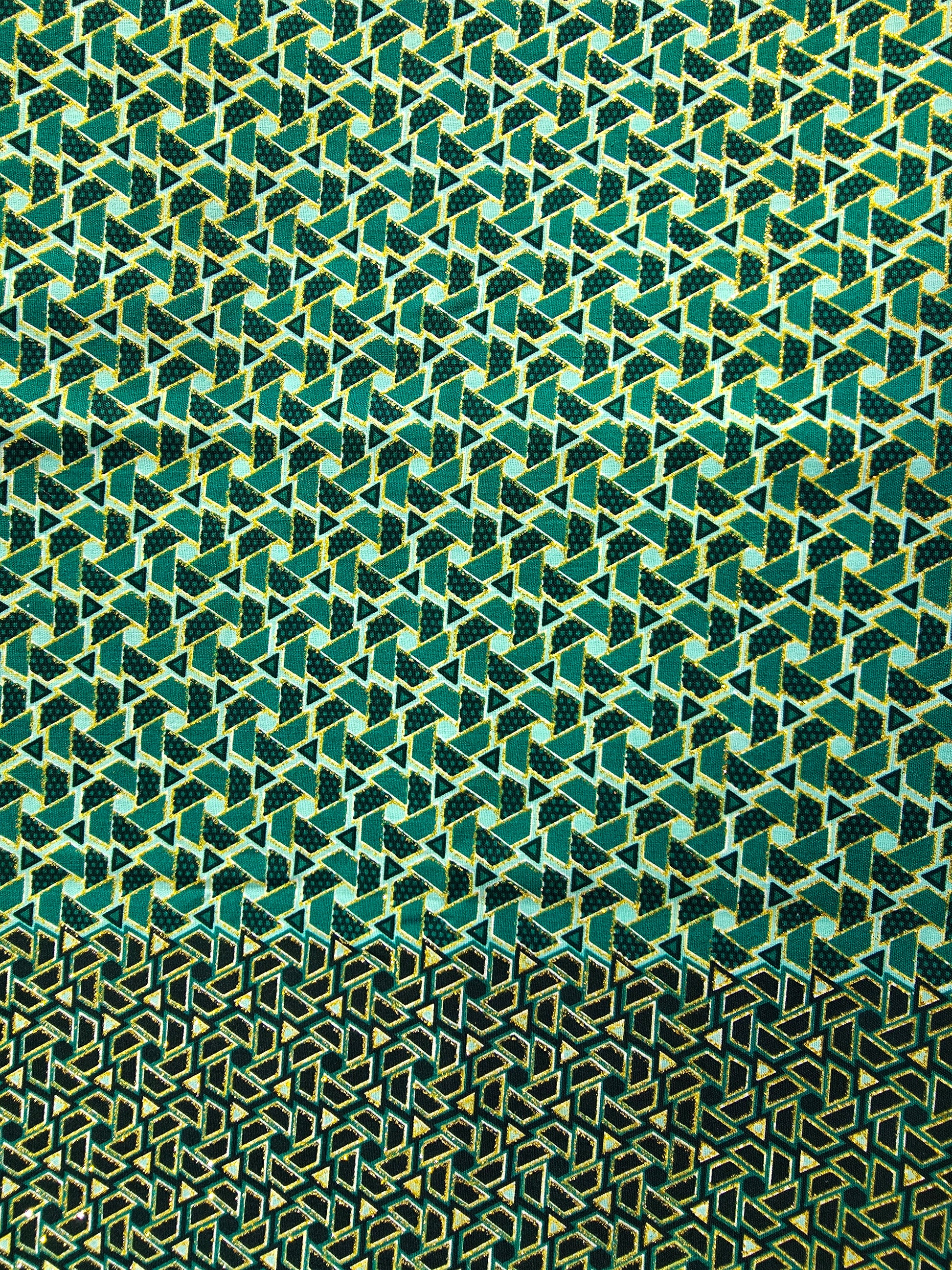 Tissu Pagne Africain Brillant 6 Yards TATA WAX