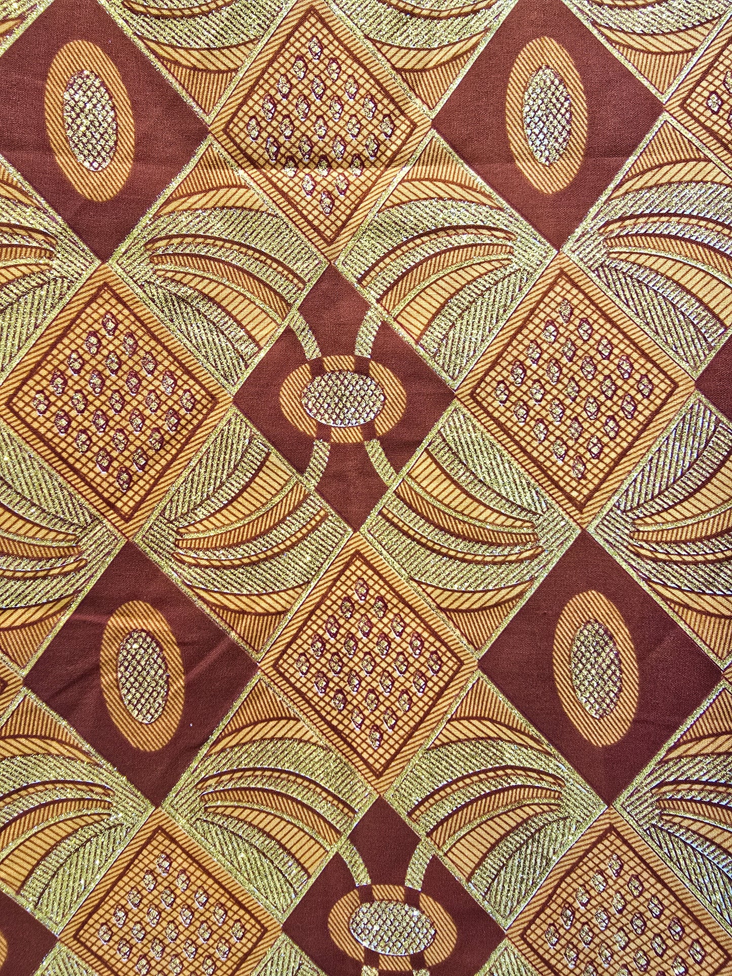 Tissu Pagne Africain Brillant 6 Yards TATA WAX